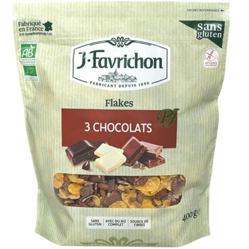 [041040] Muesli Copos 3 Chocolates 400Gr - J.Favrichon