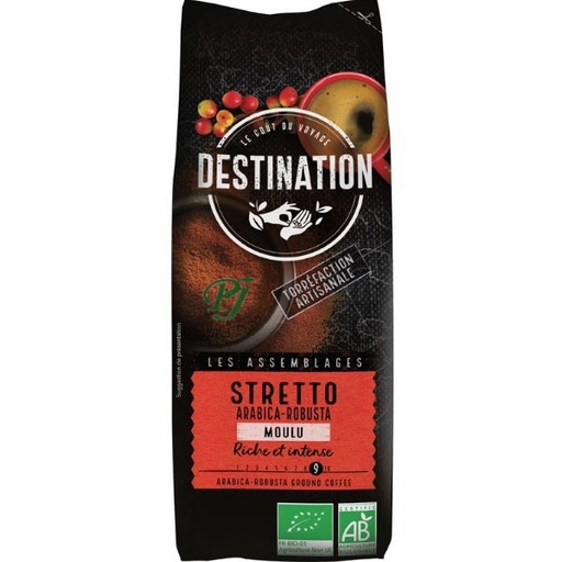 [045162] Cafe Stretto Arabica Molido Bio 250Gr - El Granero