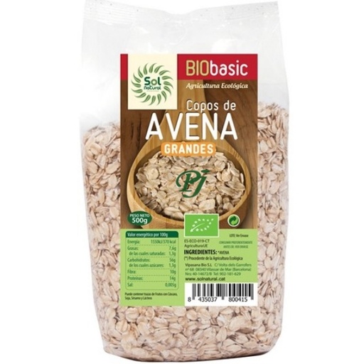[045344] Copos Gruesos Avena Integral 500Gr - Solnatural
