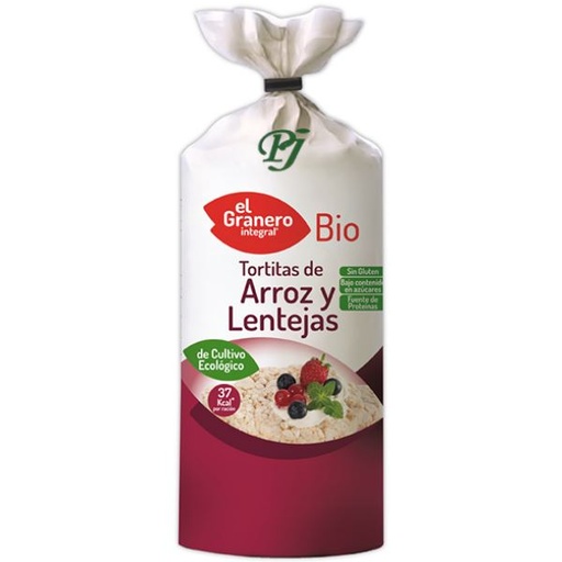 [045368] Tortitas Arroz Y Lentejas Bio 115Gr - El Granero
