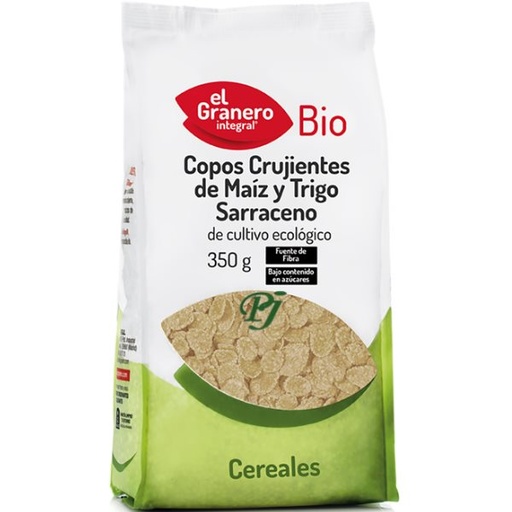 [045387] Copos Crujientes Maiz Trigo Sarraceno 350Gr - El Granero