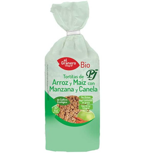 [045500] Tortitas Arroz, Maiz, Manzana Y Canela 122Gr - El Granero