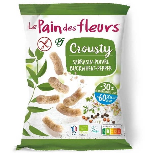 [045548] Ganchito Crousty Trigo Sarraceno Pimienta 75 G. - Le Pain De Fleurs