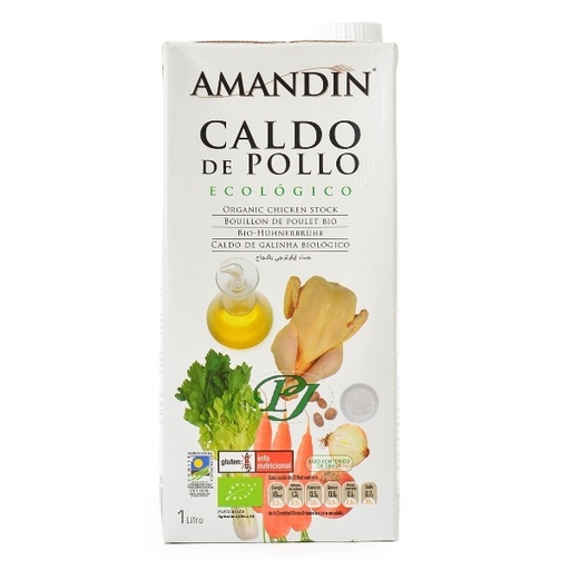 [04794] Caldo De Pollo Eco 1L - Amandin