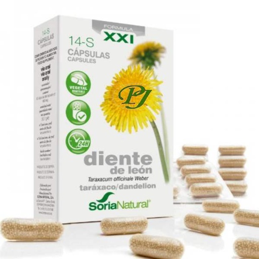 [0500379] Diente De Leon 14S 30 Capsulas Formula Xxi - Soria Natural