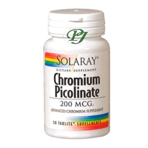 [0500457] Cromo Picolinato 50 Cápsulas 200Mcg - Solaray