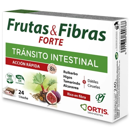 [0500484] Frutas Y Fibras Forte 24 Cubitos - Ortis