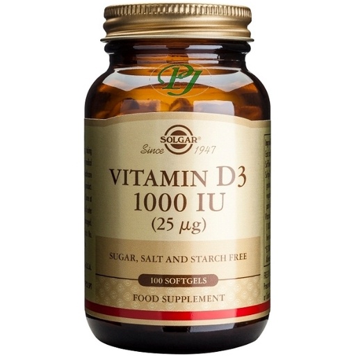 [0500504] Vitamina D3 100 Capsulas 1000Ui - Solgar