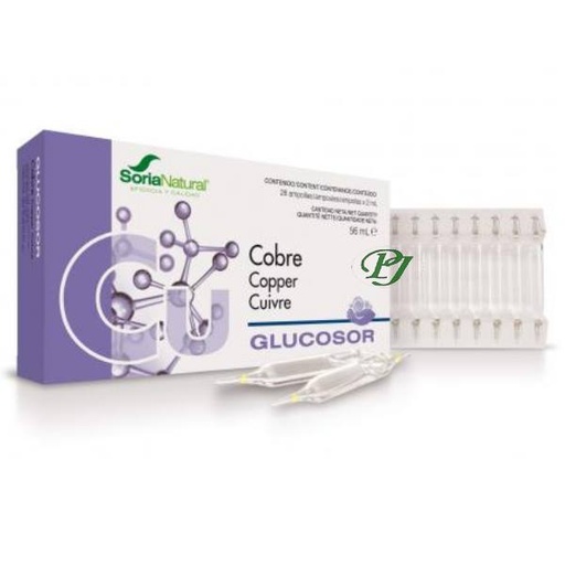 [0500990] Cobre 28 Ampollas Glucosor - Soria Natural