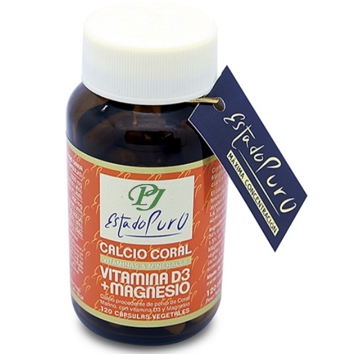 [0501029] Calcio Coral Vitamina D3 Y Magnesion Estado Puro 120 Capsulas - Tongil