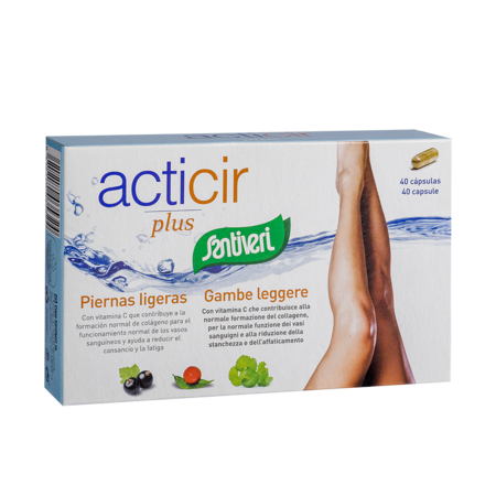 [0501290] Piernas Ligeras 40 Capsulas (Acticir)- Santiveri