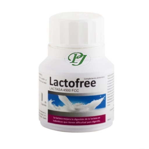 [0501312] Lactofree Lactasa 4500 Fcc 60 Capsulas - Bluecube