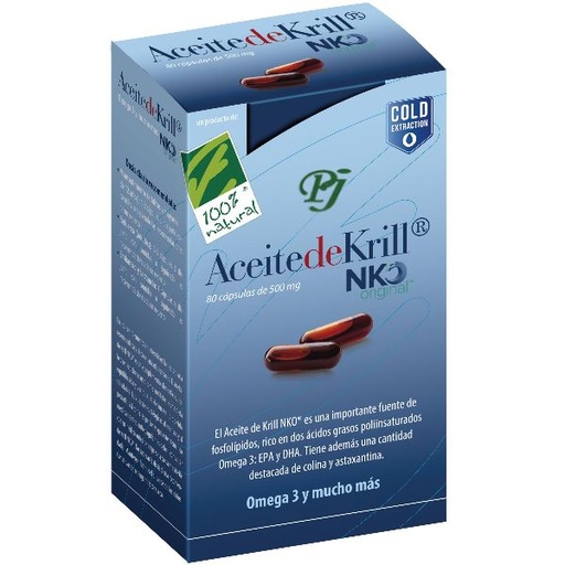 [0501852] Aceite De Krill Nk Con Omega 3 80 Capsulas - 100% Natural