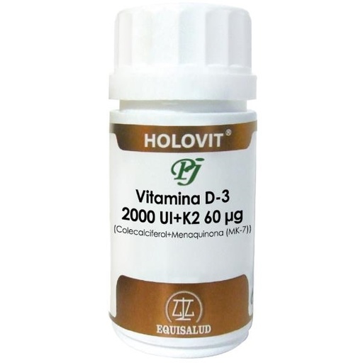 [0501968] Holovit Vitamina D3 2000Ui+ K2 50 Cápsulas - Equisalud