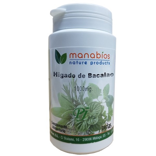 [0502019] Higado De Bacalao 90 Perlas 1000Mg - Manabios