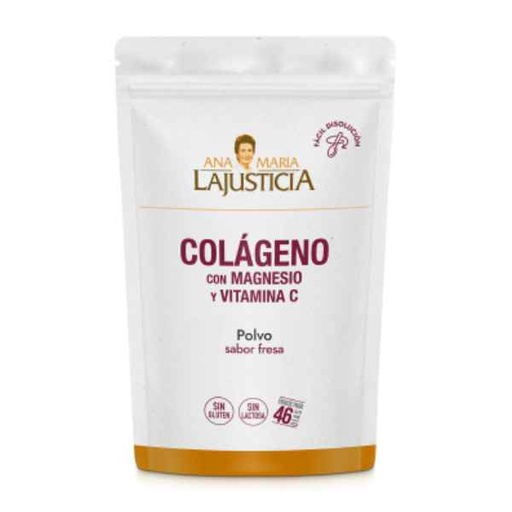 [0502178] Colageno Con Magnesio Y Vitamina C Sabor Fresa 350 Gr. Doypack - Ana Maria Lajusticia