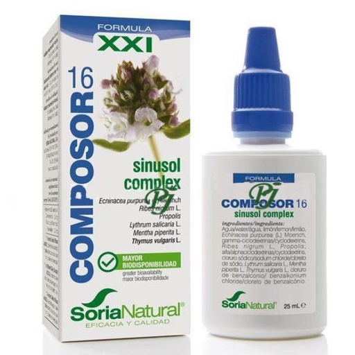 [0502479] Composor 16 Sinusol 25Ml Formula Xxi - Soria Natural
