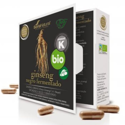 [0502515] Ginseng Negro Fermentado Bio 24 Capsulas - Soria Natural