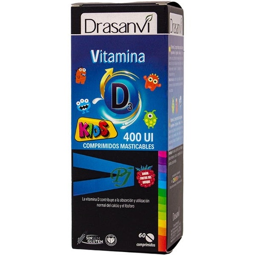 [0502971] Vitamina D3 Kids 60 Comprimidos 400Ui - Drasanvi