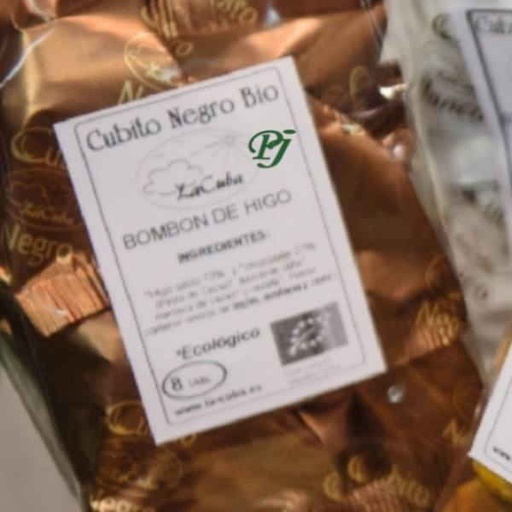 [08240] Cubito Negro Bombones Higo 8Uds - La Cuba