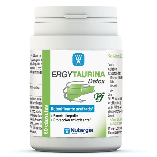 [0503369] Ergytaurina Detox 60 Capsulas - Nutergia