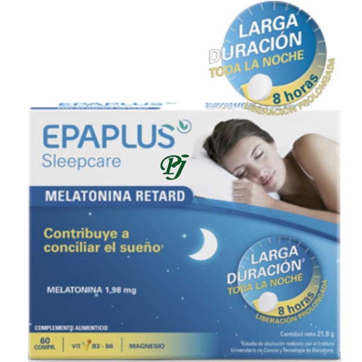 [0503689] Melatonina Retard Sin Triptofano 1.98Mg 60 Comprimidos - Epaplus