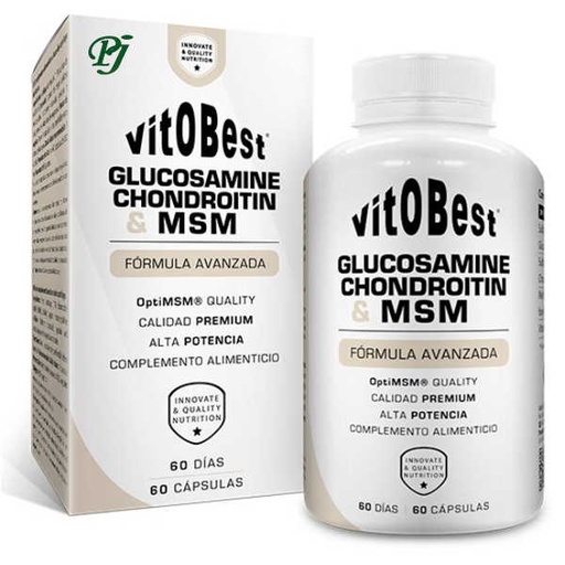 [0503901] Glucosamina+Condroitina+Msm 60 Cápsulas - VitoBest