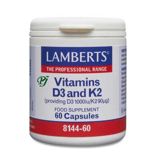 [0504114] Vitamina D3 1000Iu + K2 90Ug 60 Capulas - Lamberts