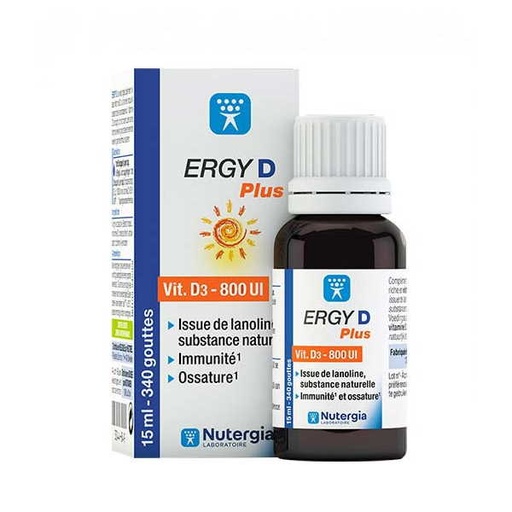 [0504501] Ergy-D Plus D3 800 Ui 15Ml - Nutergia