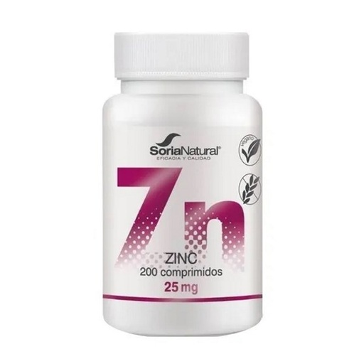 [0504523] Zinc Liberacion Sostenida 200 Comprimidos - Soria Natural