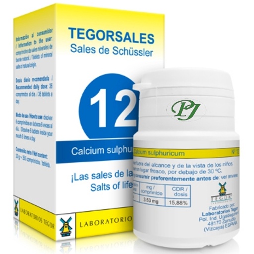 [051533] Biosal Nº12 Calcium Sulphuricum Alergias - Tegor