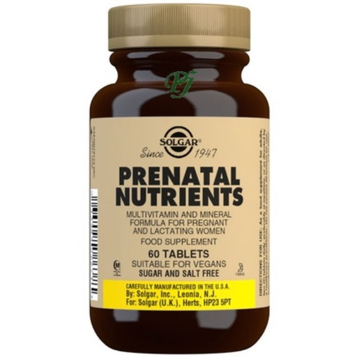 [051766] Prenatal Nutrientes 60 Comprimidos - Solgar