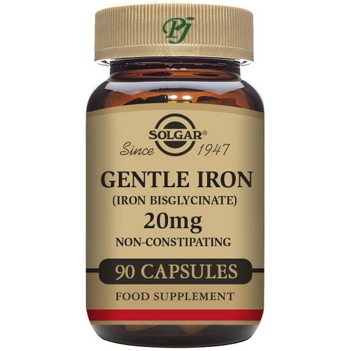 [051999] Hierro Gentle 20Mg 90 Capsulas - Solgar