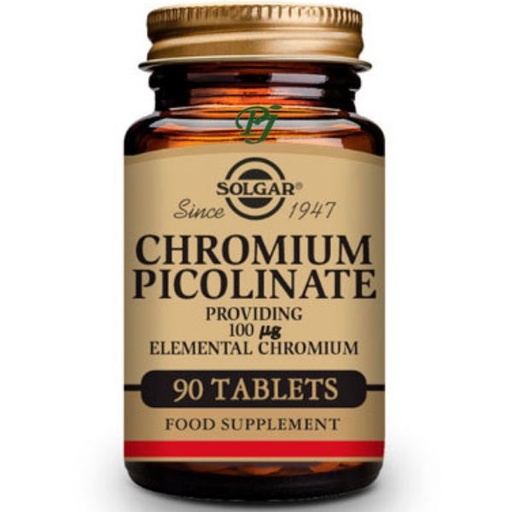 [052069] Picolinato Cromo 100Mcg 90 Comprimidos - Solgar