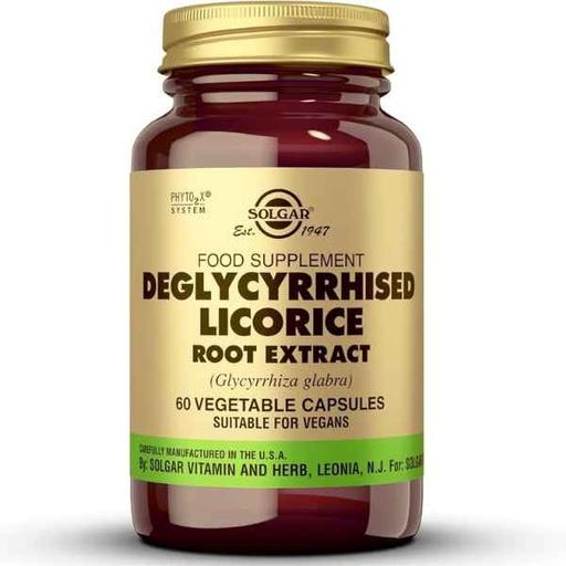 [053026] Regaliz Desglicirrizado 60 Capsulas - Solgar