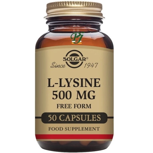 [05306] L-Lisina 500Mg 50 Capsulas Vegetales - Solgar