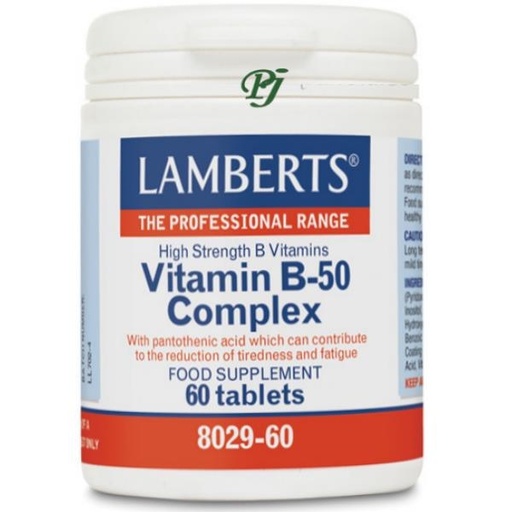 [053370] Vitamina B-50 60 Tabletas 8029 - Lamberts