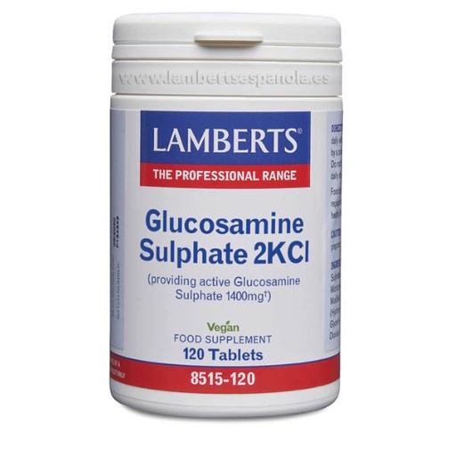 [053390] Glucosamina Sulfato 2Kci 1400Mg 120 Cápsulas - Lamberts