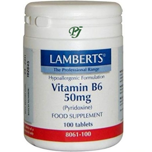 [053450] Vitamina B6 50Mg 100 Tabletas 8061 - Lamberts