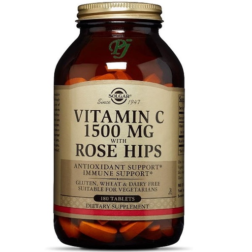 [053870] Vitamina C 1500 Rose-Hip 180 Comprimidos - Solgar