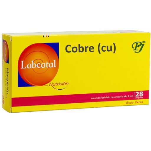 [054004] Labcatal 04 Cobre (Cu) Ampollas 28X2Ml