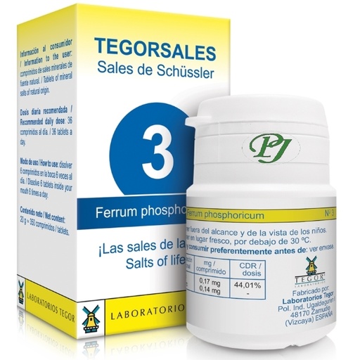 [054475] Biosal Nº03 Fosfato De Hierro Fiebre - Tegor
