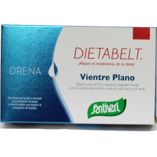 [054489] Dietabelt Drena Vientre Plano 60 Capsulas - Santiveri