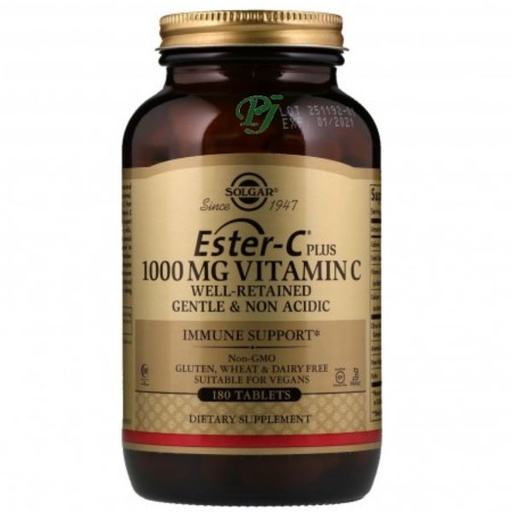 [055390] Ester-C Plus 1000Mg 180 Capsulas - Solgar