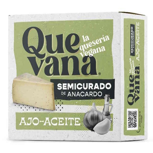 [030490] Queso Semicurado De Anacardo Con Ajoaceite 160Gr - Quevana