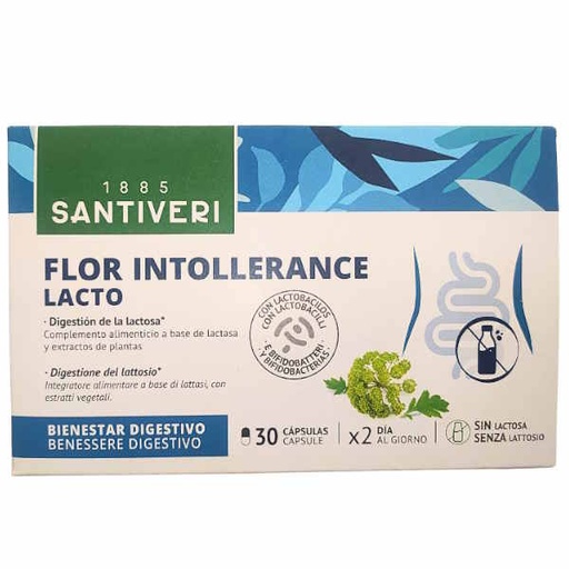 [0505204] Flor Intolerancia Lactosa 15 Cápsulas- Santiveri