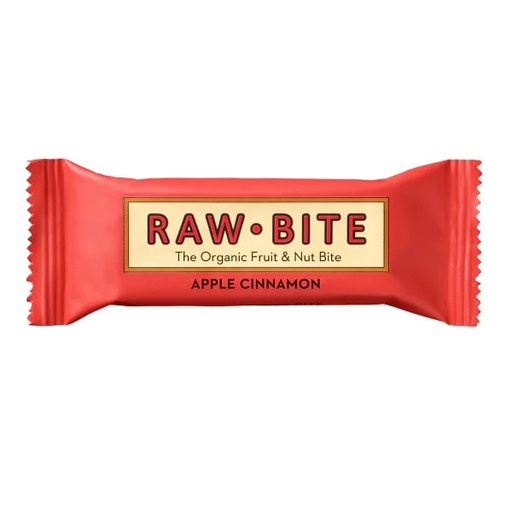 [204188] Barrita Sabor Manzana Y Canela Bio 50 Gr. - Raw-Bite