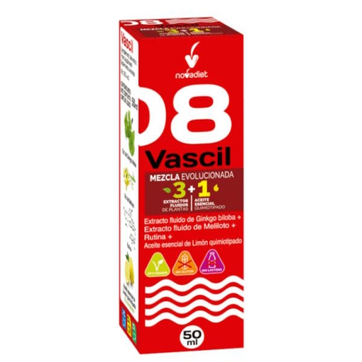 [0505327] Mezcla 08 Vascil + Aceite Esencial Limón 50Ml - Novadiet