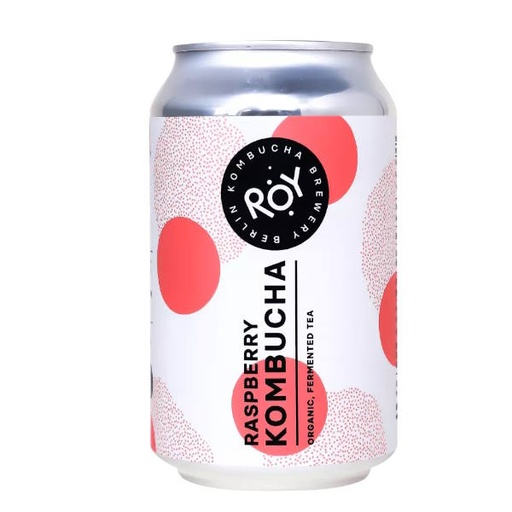 [14524] Kombucha Ecológica Frambuesa Lata 33Cl - Roy Kombucha