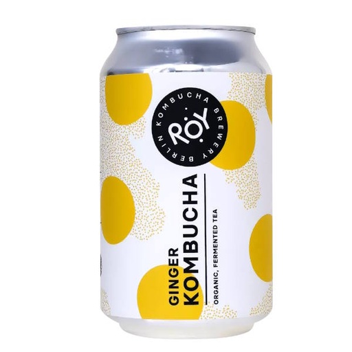 [14523] Kombucha Ecológica Limón Lata 33Cl - Roy Kombucha